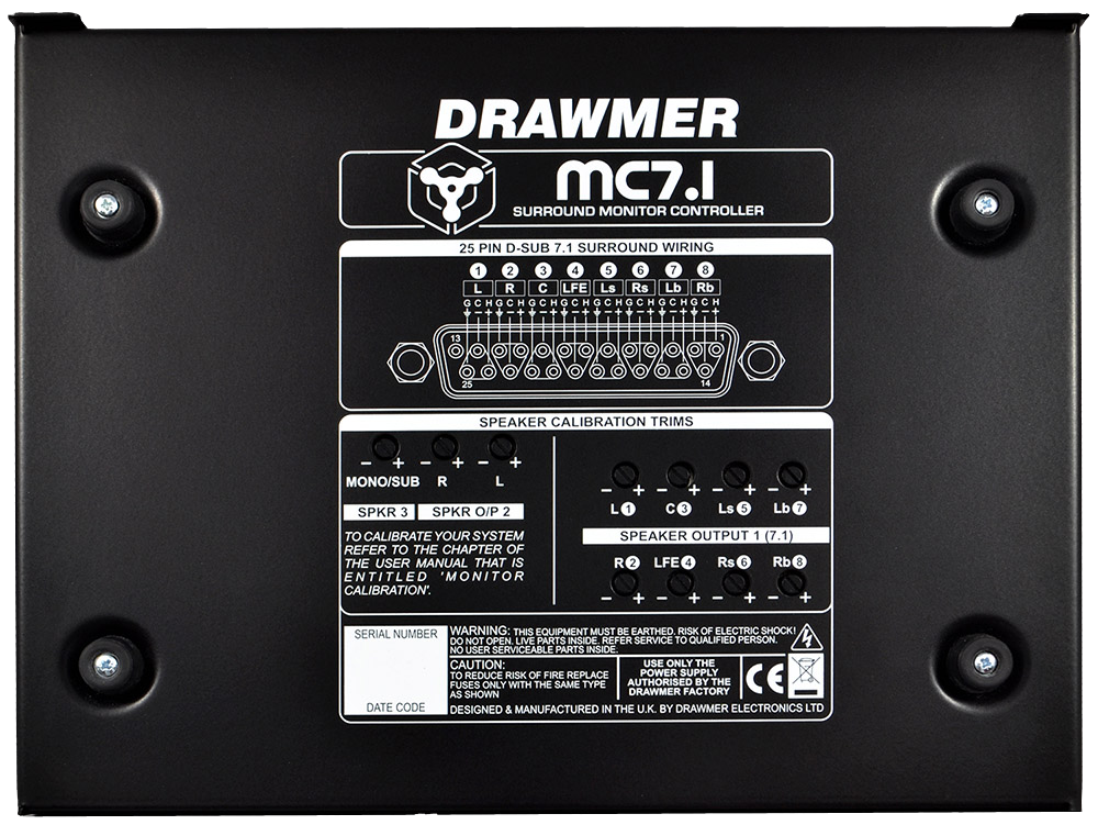 Drawmer MC7.1 - Surround Monitor Controller Drawmer MC7.1 - Surround Monitor Controller