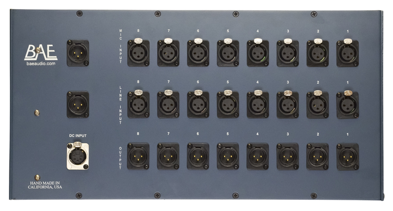 BAE Audio 8CM 8 Channel mixer w/power supply 48v BAE Audio 8CM 8 Channel mixer w/power supply 48v