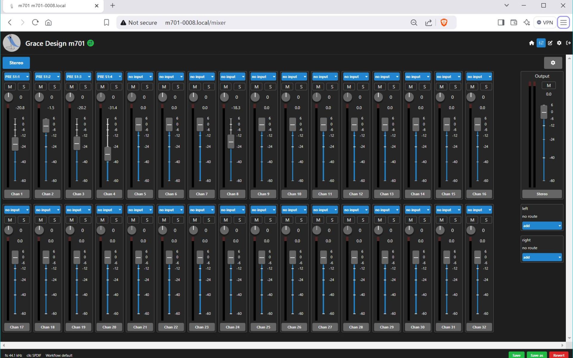 Grace Design m701 Audio Interface AD/DA Grace Design m701 Audio Interface AD/DA