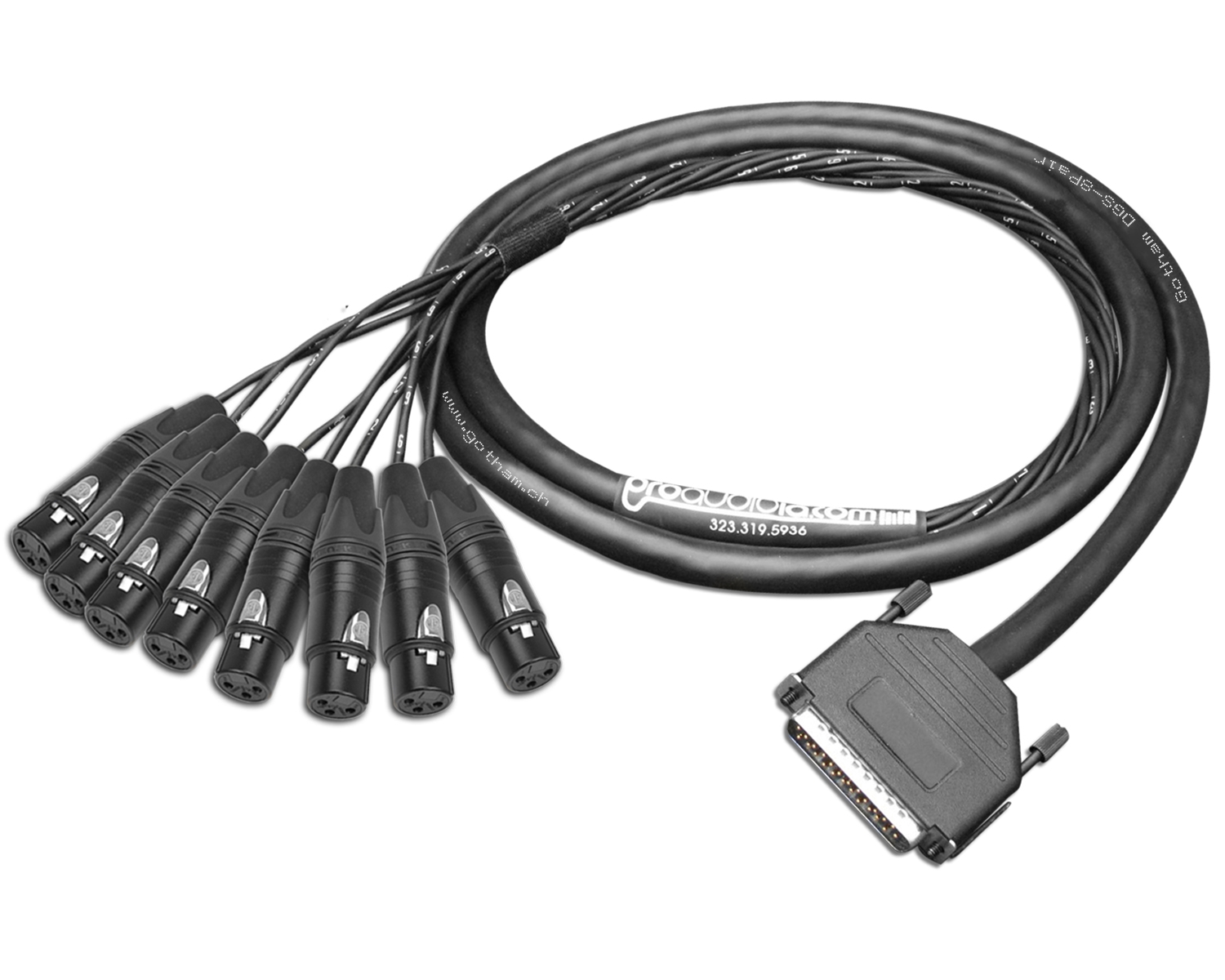 Gotham DGS-8 Pair, Dsub-XLRf, 0,5m Gotham DGS-8 Pair, Dsub-XLRf, 0,5m