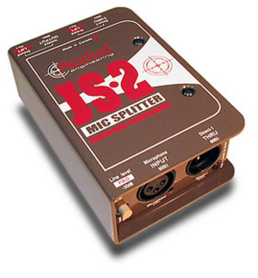 Radial JS-2 Mikrophone splitter Radial JS-2 Mikrophone splitter