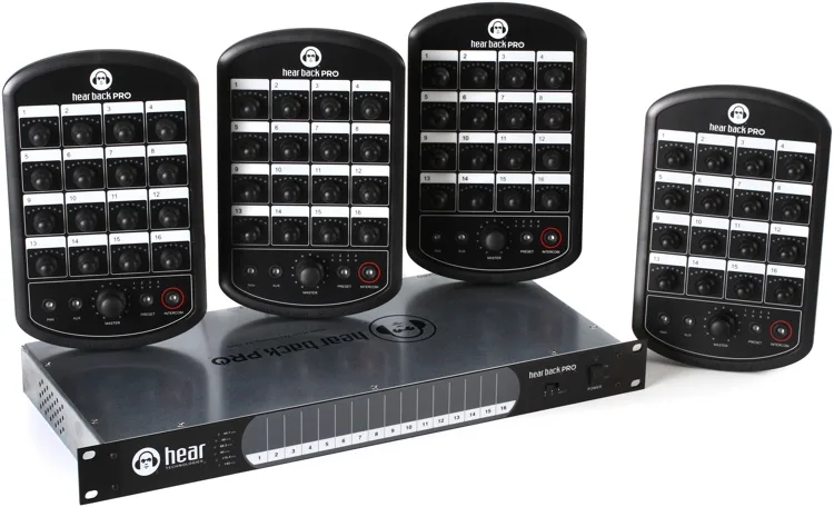Hear Technologies Hear Back PRO Four Pack, Dante Input Hear Technologies Hear Back PRO Four Pack, Dante Input
