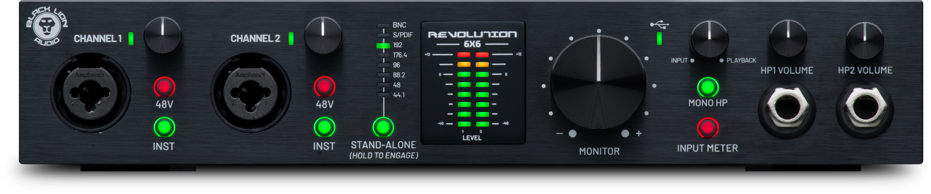 Black Lion Audio Revolution 6x6 USB-C Audio Interface