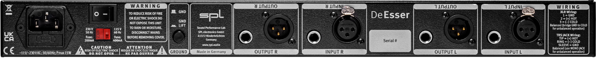 SPL DeEsser Mk2 SPL DeEsser Mk2