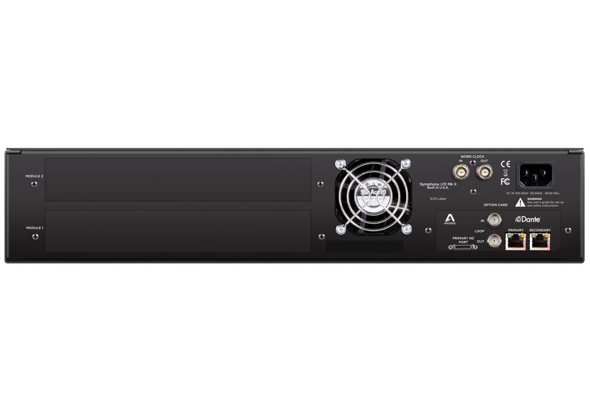 Apogee Symphony I/O Mk II Dante Chassis Apogee Symphony I/O Mk II Dante Chassis