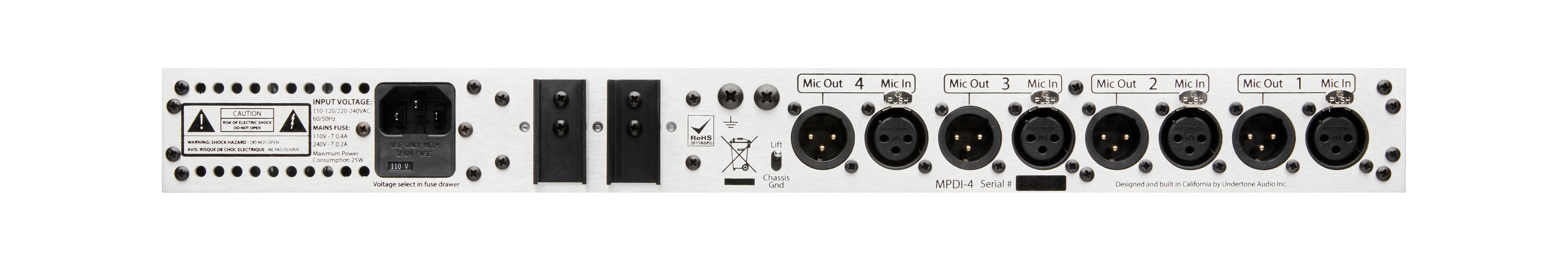 UnderToneAudio MPDI-4 RACK UNIT UnderToneAudio MPDI-4 RACK UNIT