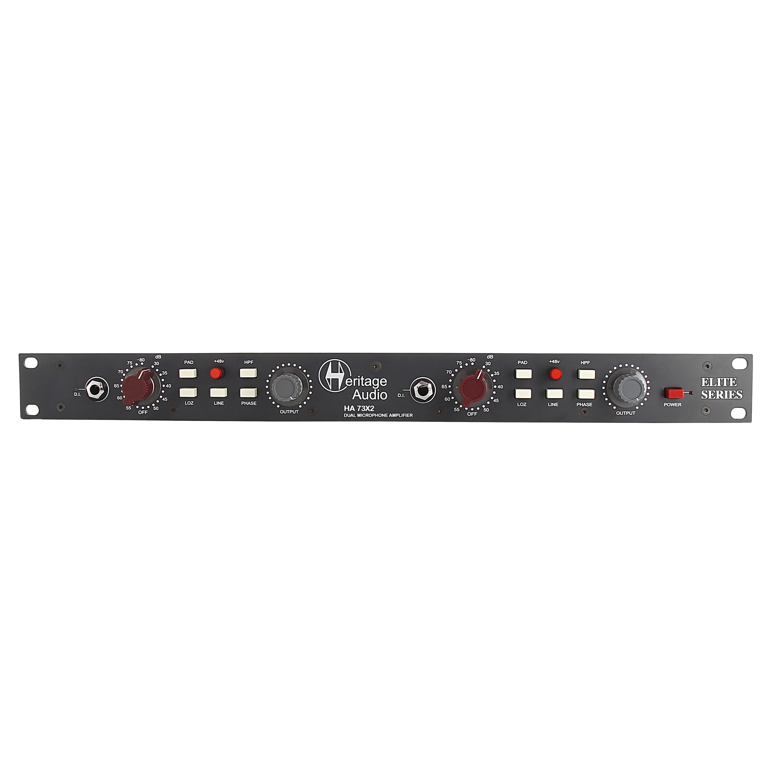 Heritage Audio HA73X2 ELITE - Dual Channel 1073 Mic Preamp Heritage Audio HA73X2 ELITE - Dual Channel 1073 Mic Preamp